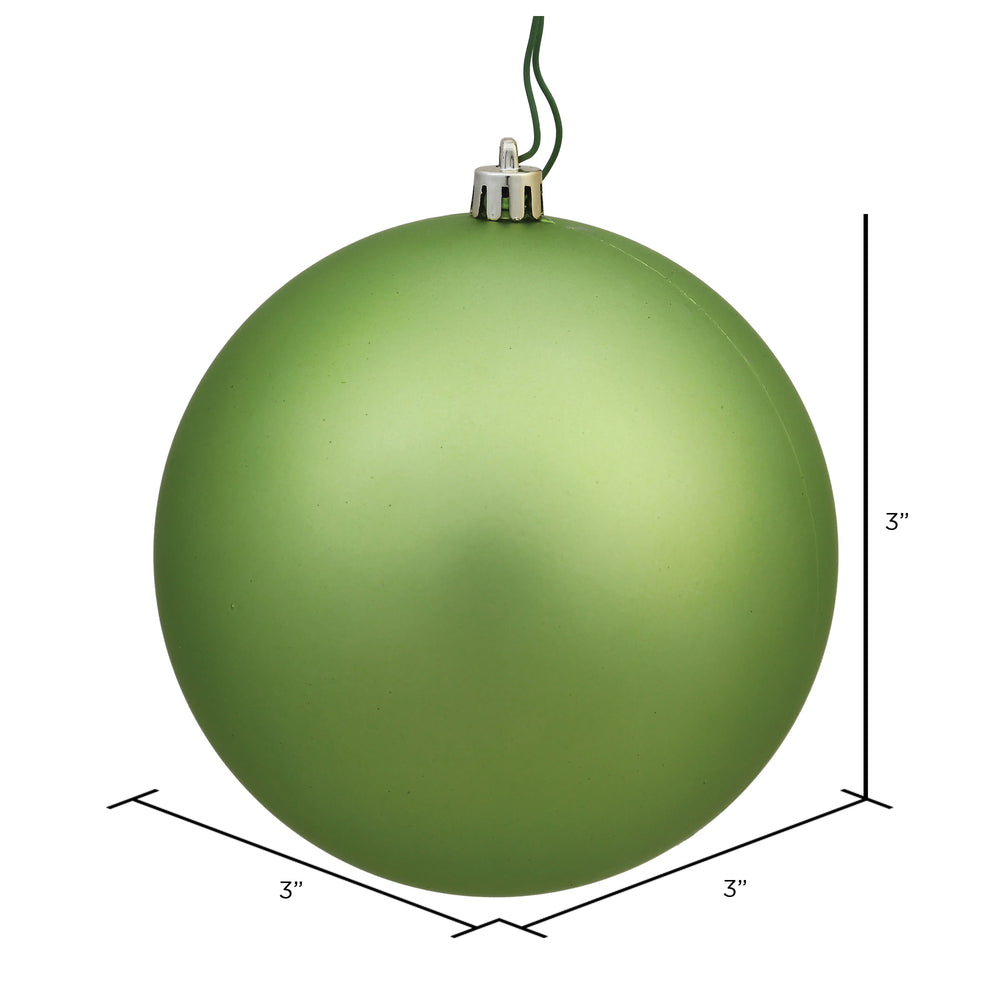 Vickerman 3" Celadon Matte Ball Ornament 12 per Bag