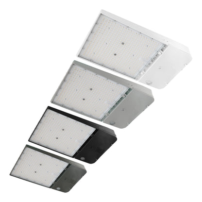 ASD Lighting LED Area Light with Q-base 150/200/240W 120-277V 0-10V Dimmable 170Lm/W 3000/4000/5000K with Photocell Black UL DLC Premium