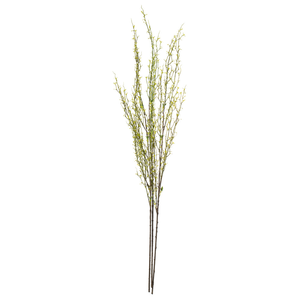 Vickerman 50" Artificial Green Mountain Prunus Stem