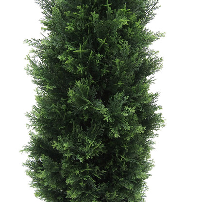 Vickerman 6' Artificial Potted Green Cedar Tree.