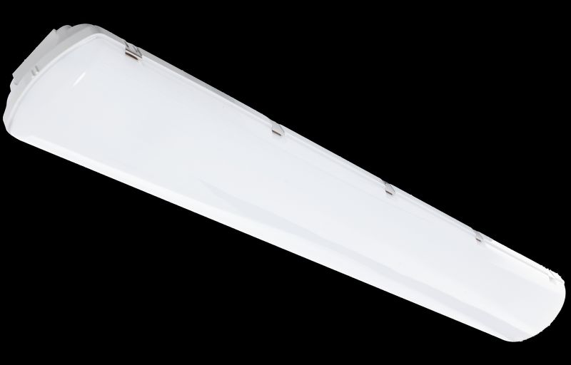 Westgate 4Ft Vapor Tight 75W 120-277V 35/40/50K 0-10V, Industrial Lighting, 75W, 9375 Lumens, 3500K/4000K/5000K, White Finish, 0~10V Dimmable