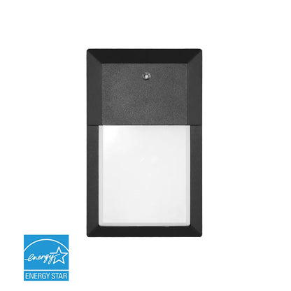 Euri Lighting EOL-WL02BK 2100e Commercial LED 15.8 Watt Mini Wall Pack 5 Color Selectable Wet Rated Non-Dimmable Photocell Sensor