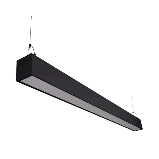 Euri Lighting EUD4-50W103sw-B Commercial LED 50-Watt 4 ft. Architectural Linear Up and Down Light Dual 3 Color Selectable Dimmable Linkable - Black