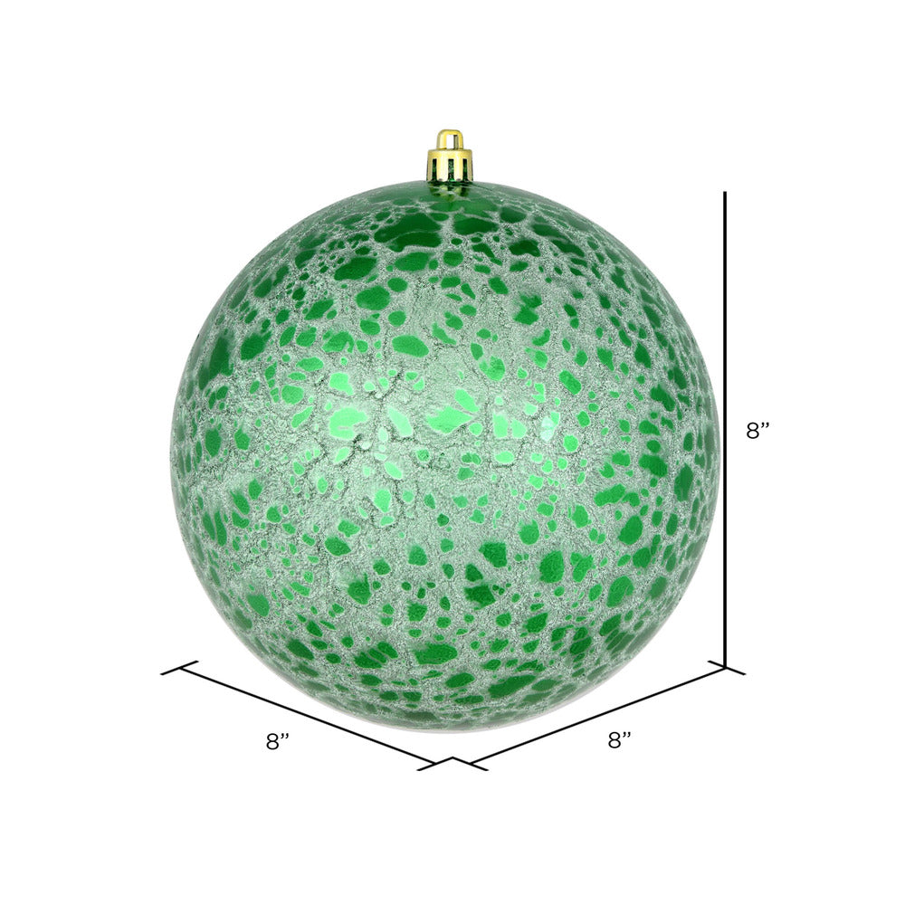 Vickerman 8" Green Crackle Ball Ornament