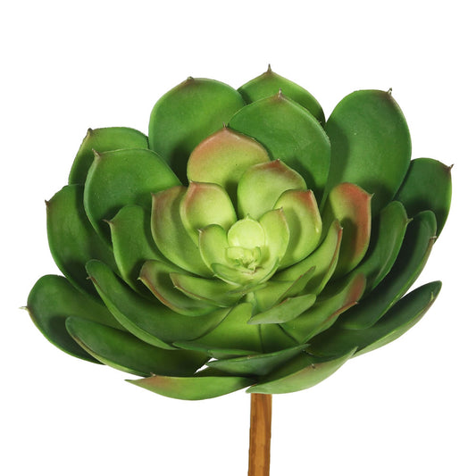 Vickerman 8" Artificial Green Succulent Stem Set of 3