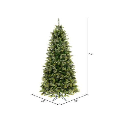 Vickerman 7.5' Cashmere Slim Artificial Christmas Tree Unlit