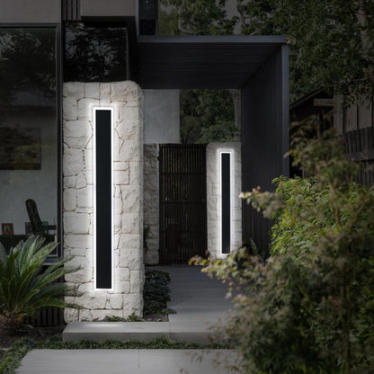 ASD Lighting LED Outdoor Wall Sconce 48" 36W CCT Selectable Dimmable 3000/4000/5000K Black ETL