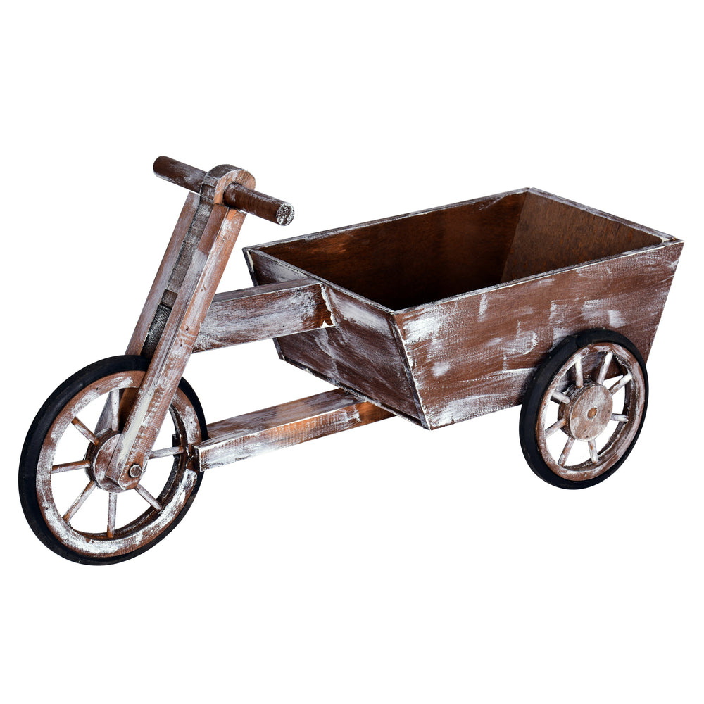 Vickerman 24" x 9" x 12" Wooden Tricycle Cart