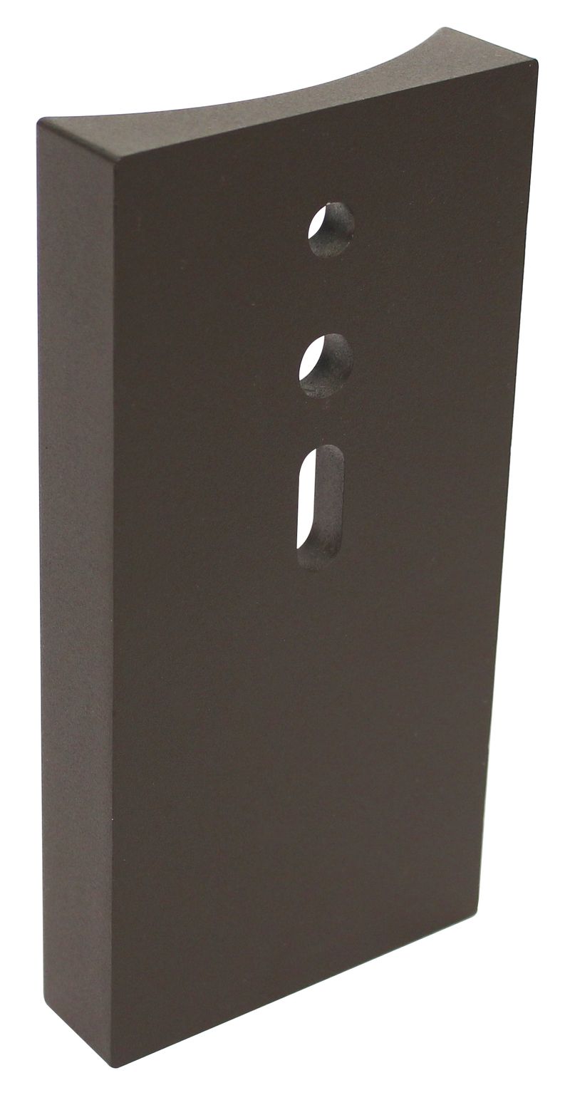 Westgate Pole Attachment For 4" Round Pole - 2" Hole SpACe, Bronze, Outdoor Lighting, Bronze Finish