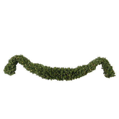 Vickerman 12' Grand Teton Artificial Christmas Swag Garland Warm White Wide Angle LED Lights