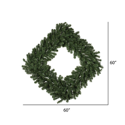Vickerman 60" Grand Teton Artificial Christmas Square Wreath Unlit