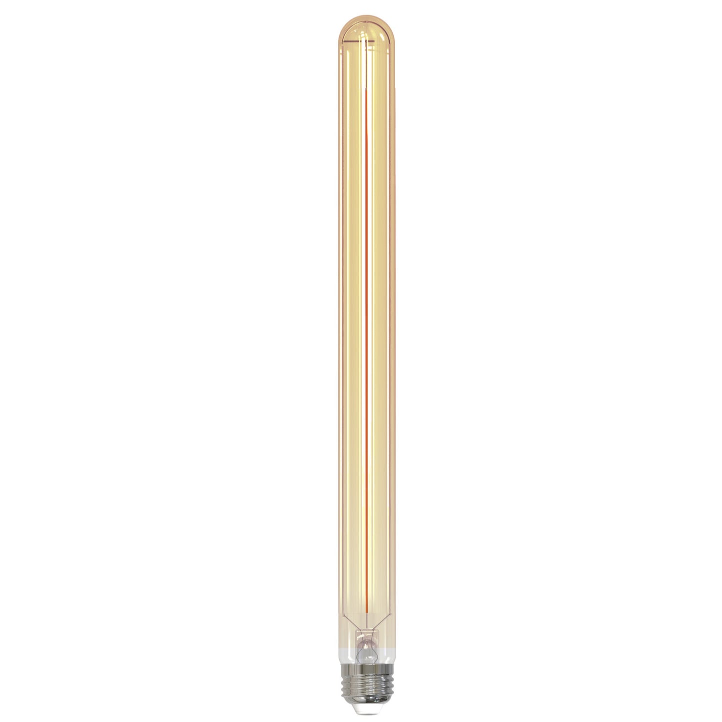 Bulbrite LED Filament 5 Watt Dimmable 15 Inch T9 Light Bulb with Antique Glass Finish and Medium (E26) Base - 2100K (Amber Light), 400 Lumens