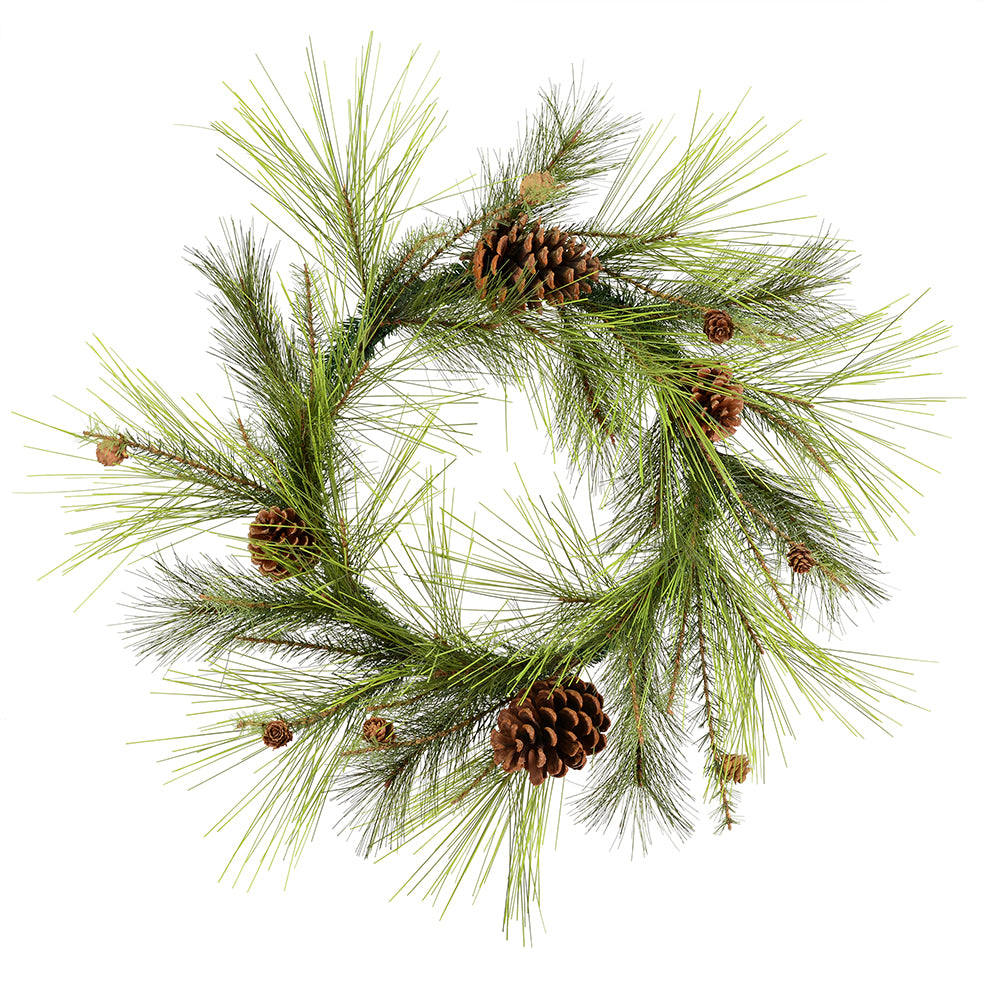 Vickerman 24" Larkspur Pine Artificial Christmas Wreath Unlit