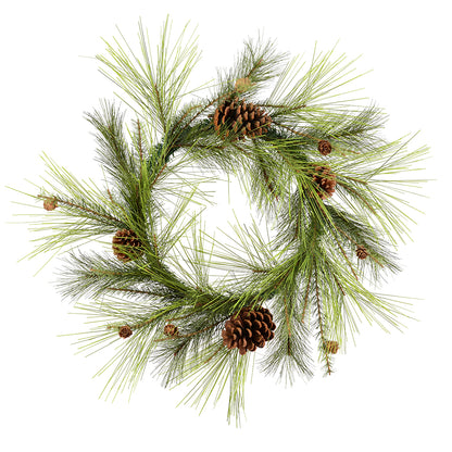 Vickerman 24" Larkspur Pine Artificial Christmas Wreath Unlit