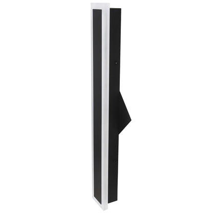 ASD Lighting LED Outdoor Wall Sconce Narrow design 18" 18W 120-277V CCT Selectable 3000/4000/5000K Dimmable Black ETL