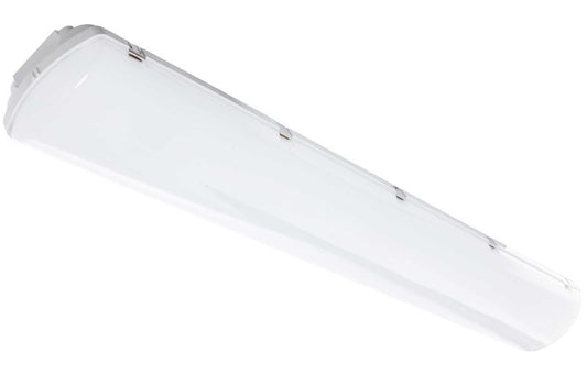 Westgate LED Linear Vapor Light, Industrial Lighting, 40W, 5000 Lumens, 4000K, White Finish, 0~10V Dimmable