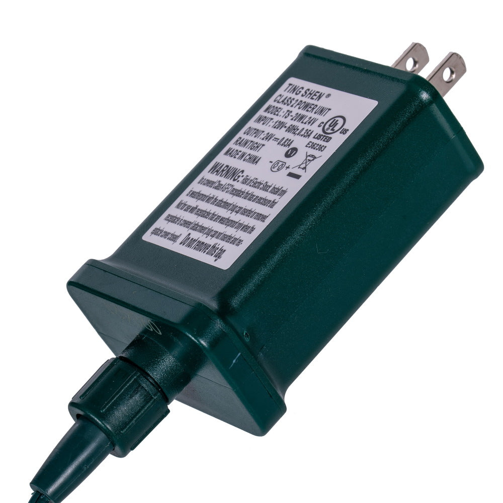 Vickerman 160Lt x 24" White Starburst Orange 5mm LED Lights.