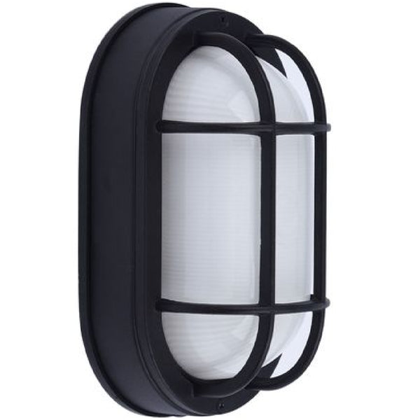 Euri Lighting EOL-WL13BK-3100SE Residential LED 6.2-Watt Outdoor Bulkhead Wall Light Wet Rated 6 Color Selectable Non-Dimmable