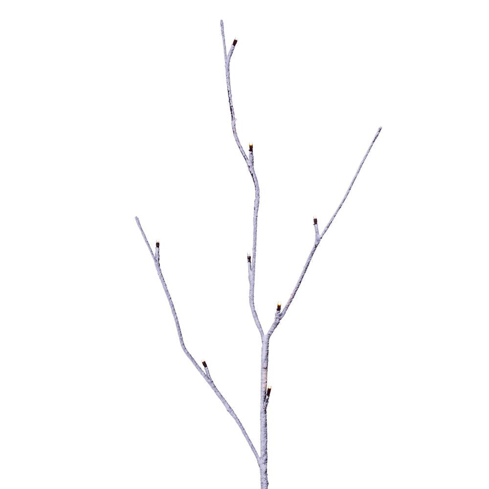 Vickerman 4' Brown Frosted Twig Tree Grove Warm White 3mm Wide Angle LED lights 5 Piece Set.