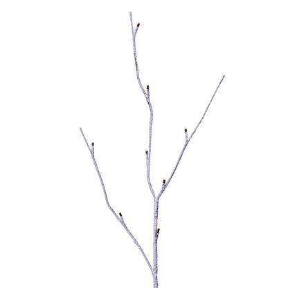 Vickerman 4' Brown Frosted Twig Tree Grove Warm White 3mm Wide Angle LED lights 5 Piece Set.