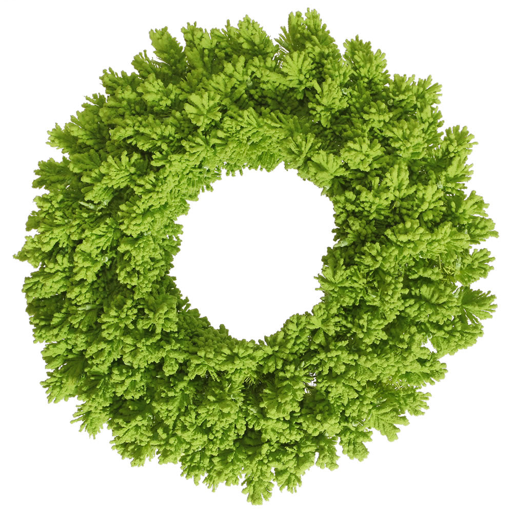 Vickerman 36" Flocked Lime Fir Artificial Christmas Wreath Unlit
