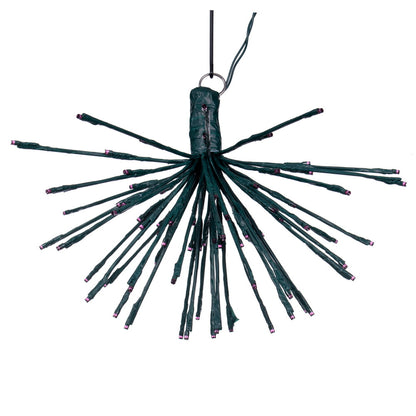 Vickerman 80Lt x 16" Green Starburst Purple 5mm LED Lights.