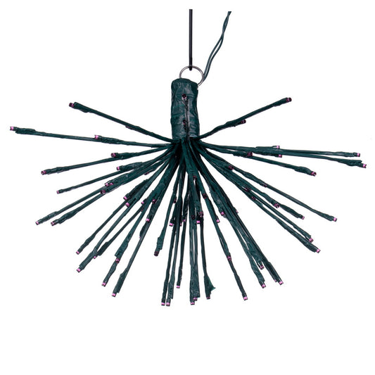Vickerman 80Lt x 16" Green Starburst Purple 5mm LED Lights.