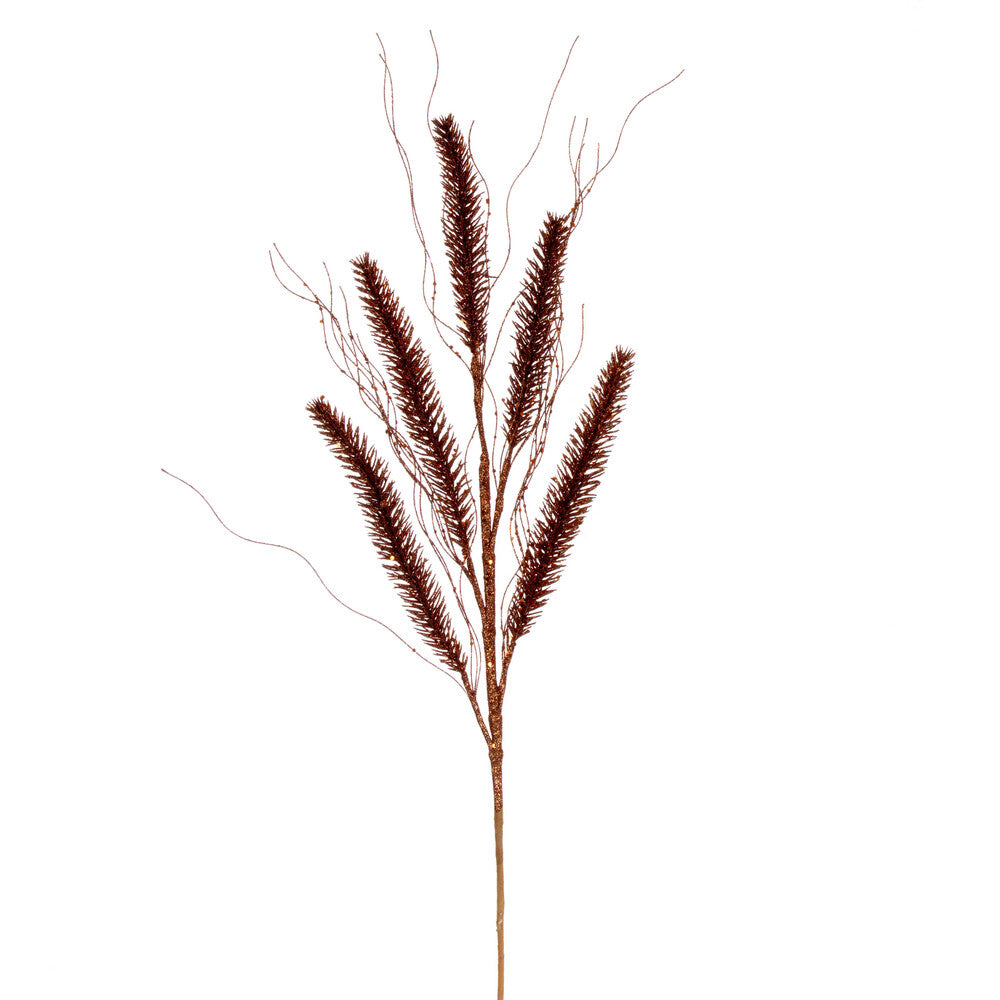 Vickerman 30" Copper Wheat Glitter Spray 6 per bag.