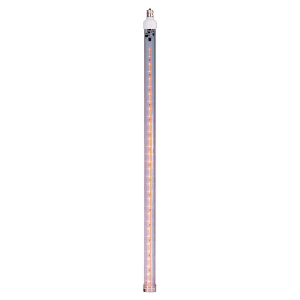 Vickerman 5 Pack of 24" Orange LED SnowFall Tube Bulb C9-E17 Nickel Base.