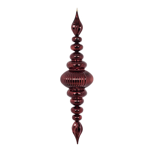 Vickerman 41" Burgundy Shiny Finial Ornament