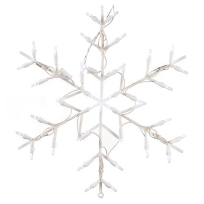 Vickerman 16" Snowflake Wire Silhouette with 35 LED Lights