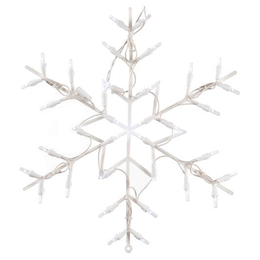 Vickerman 16" Snowflake Wire Silhouette with 35 LED Lights