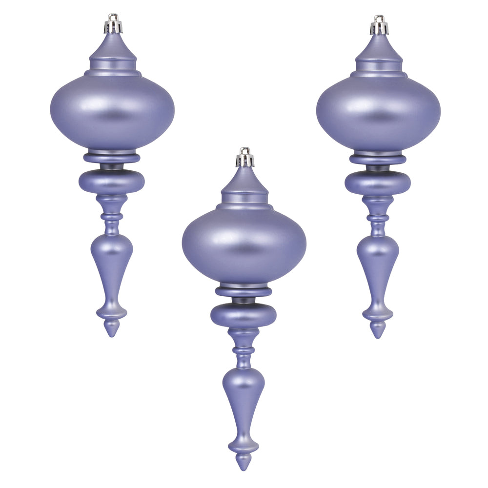 Vickerman 8.7" x 3.5" Lilac Matt Finial 3Bg