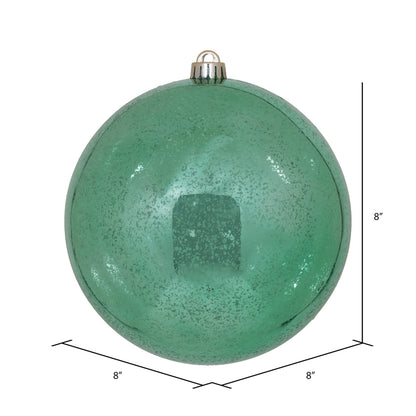 Vickerman 8" Sea Foam Shiny Mercury Ball Ornament