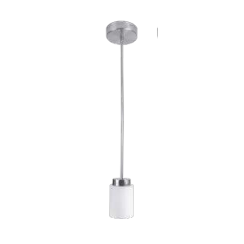 Westgate Glass Pendant With Rod 51In 12W 720 Lumens C90 5Cct 27/30/35/40/50K, Bn, Residential Lighting, 12W, 720 Lumens, 27K/30K/35K/40K/50K, Brushed Nickel Finish, TRIAC