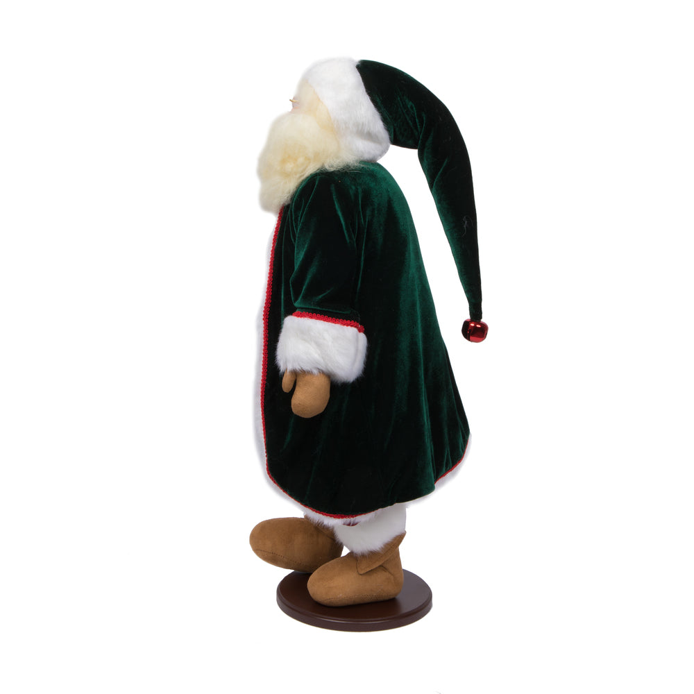 Vickerman 28" Jingle Bell Collection Santa Doll with Stand