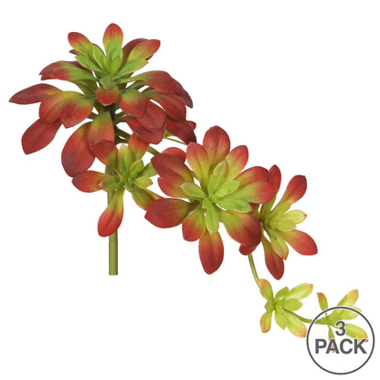 Vickerman 7" Artificial Atropurpureum Stem-Burgundy and Green Set of 3