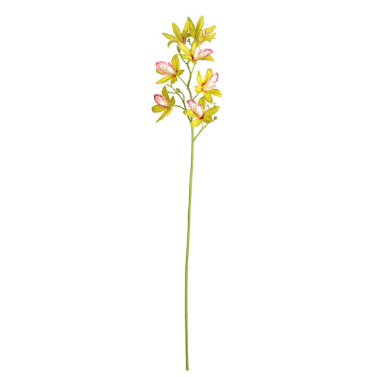 Vickerman 32" Artificial Green Orchid Stem