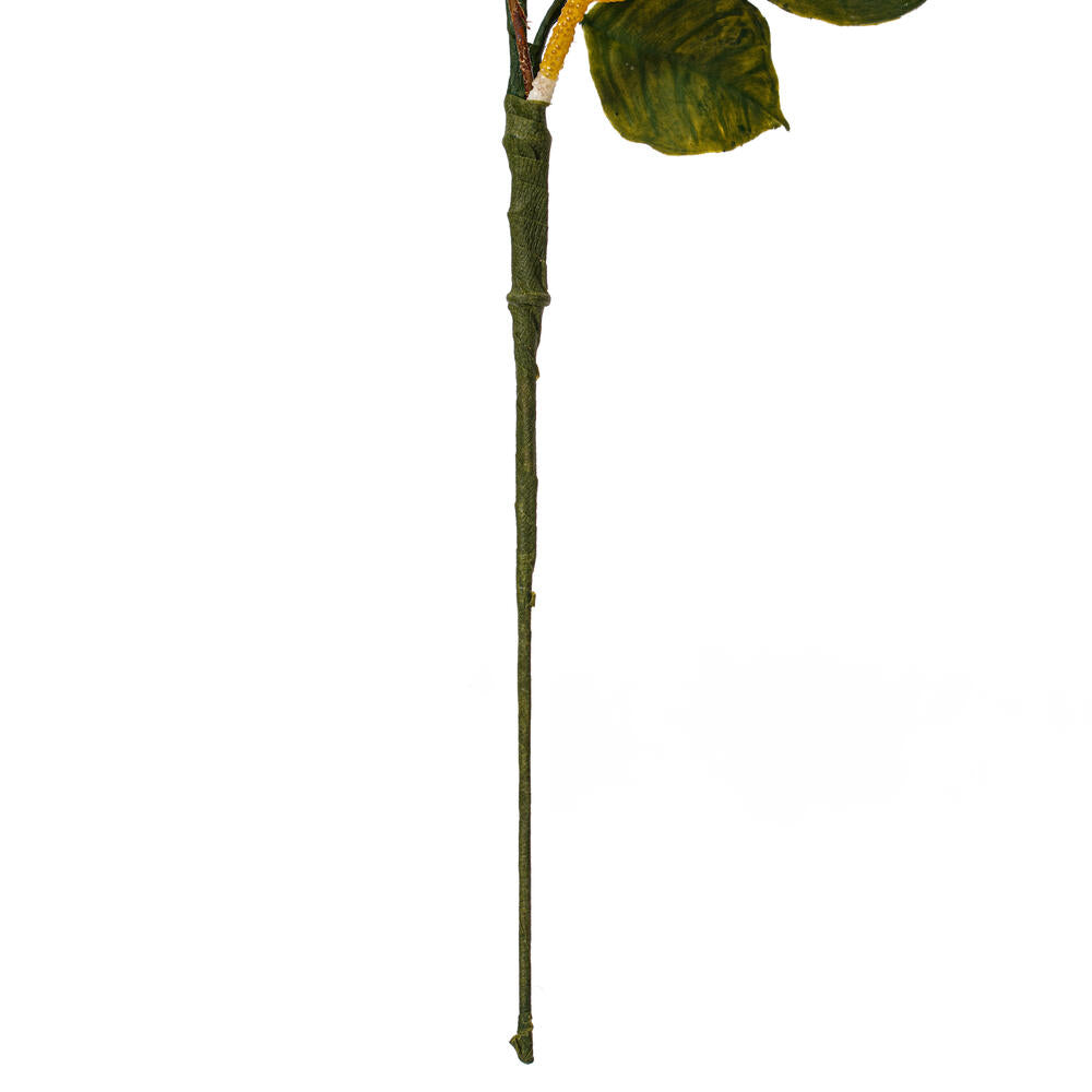 Vickerman 20" Artificial Green and Yellow Salal Leaf Lemon Sprays. Pack of 4.