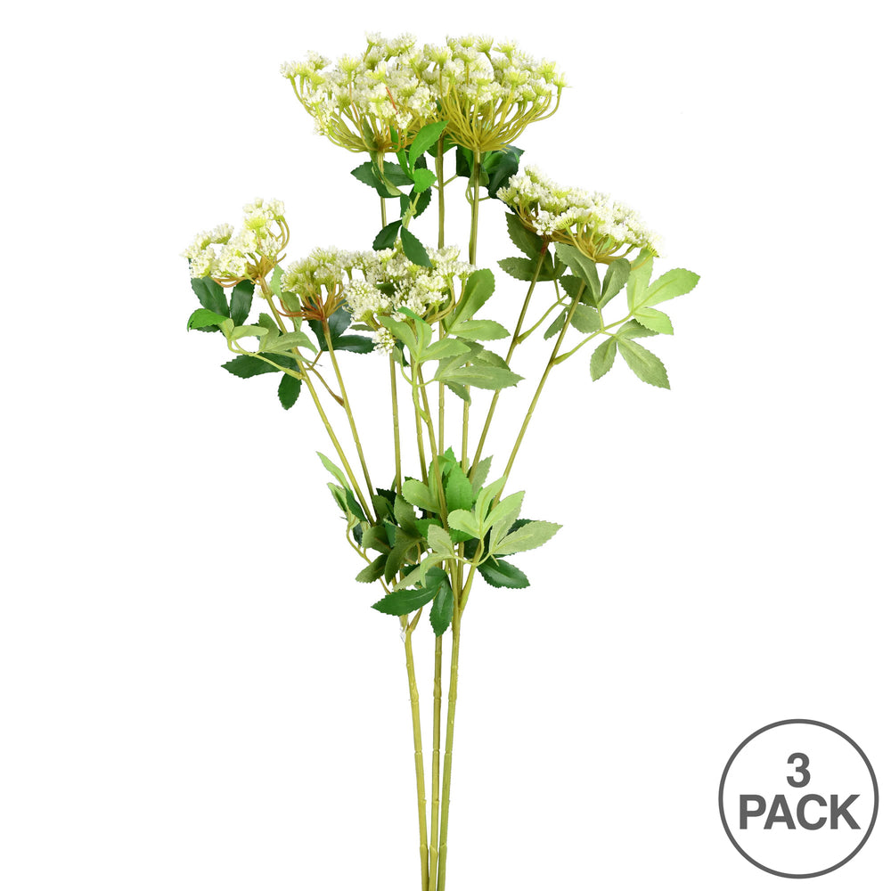 Vickerman 29.5" Artificial White Baby's Breath Spray. Includes 3 sprays per pack.
