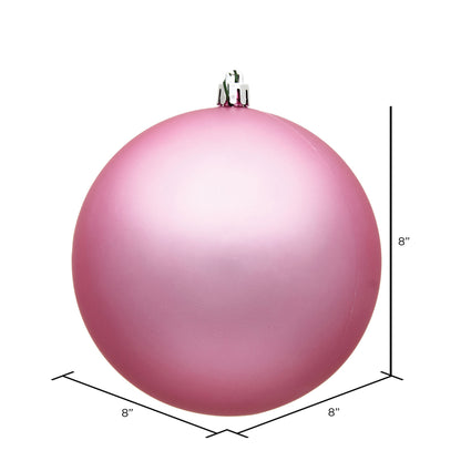 Vickerman 8" Pink Matte Ball Ornament