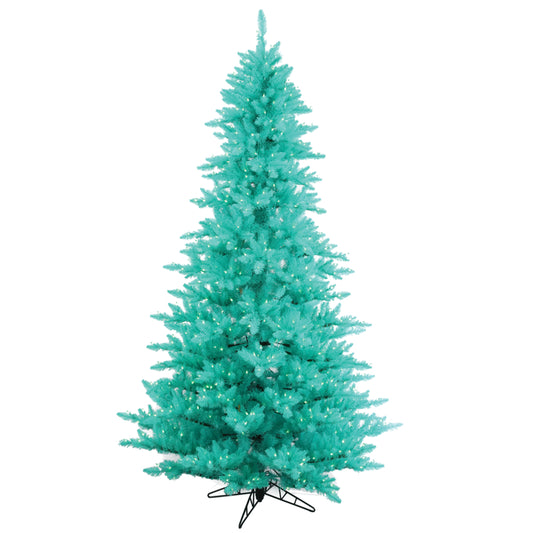 Vickerman 7.5' Aqua Fir Artificial Christmas Tree Aqua Dura-lit LED Lights