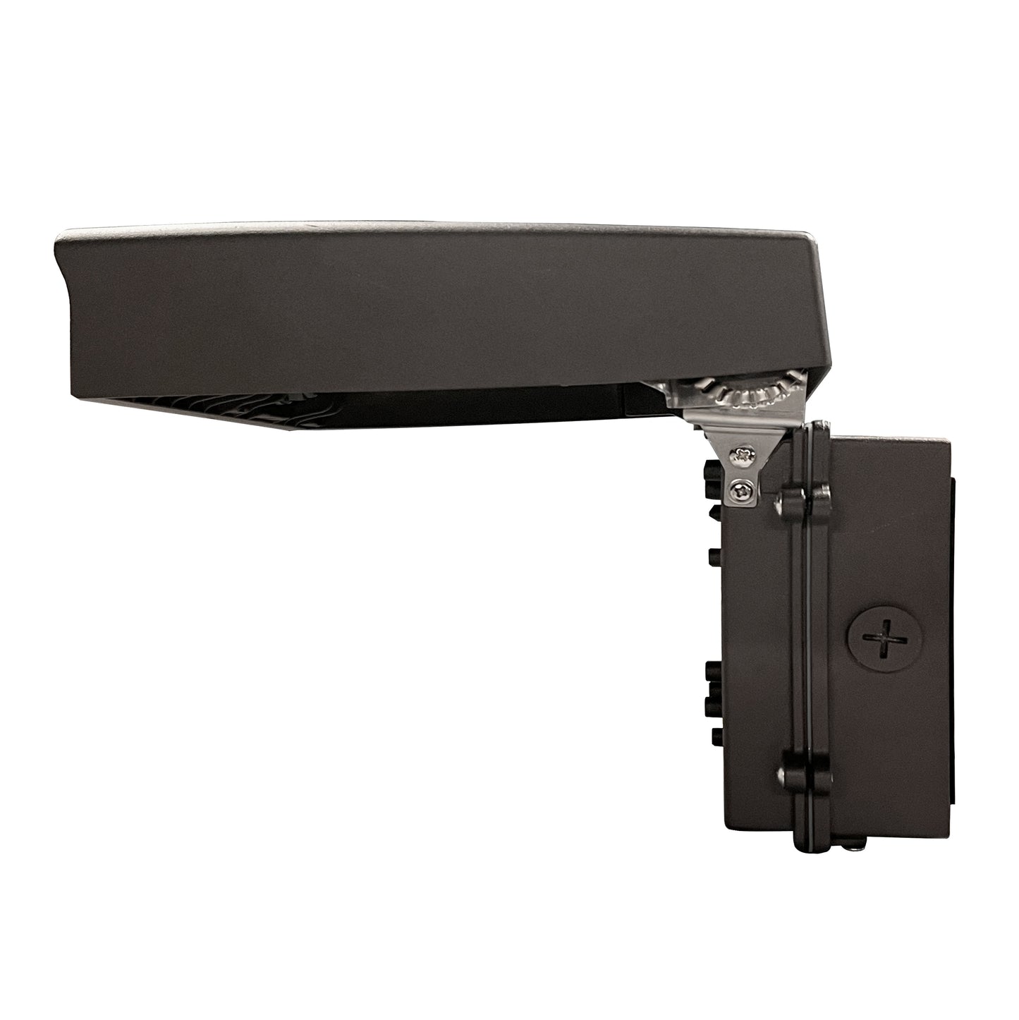 ASD Lighting LED Adjustable cutoff Wallpack with Photocell, 120-277V, 3750/4058/3772 Black Finish