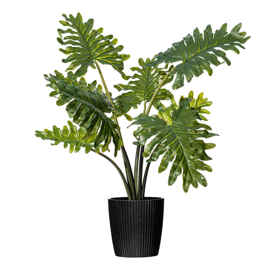 Vickerman 25" Artificial Potted Grand Philodendron Bush.