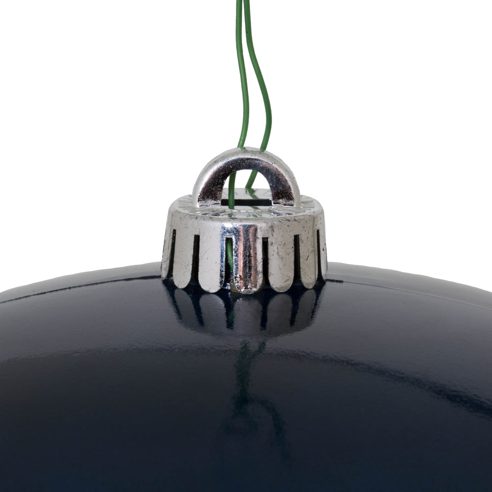 Vickerman 10" Midnight Blue Candy Ball Ornament