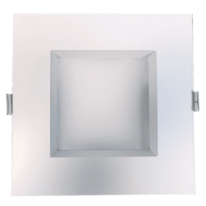 Goodlite 6 Inch LED Regress Square Slim Luminaire Wattage Selectable 28W, 18W, Or 10W, Selectable Color Temperature 27,30,35,41, Or 50K
