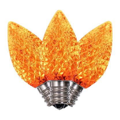 Vickerman C7 LED Orange Faceted Replacement Bulb bag of 25