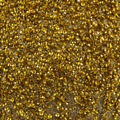Vickerman 6" Gold Beaded Ball Ornament 4 per Bag