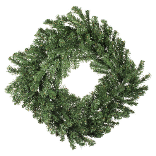 Vickerman 30" Grand Teton Artificial Christmas Square Wreath Unlit