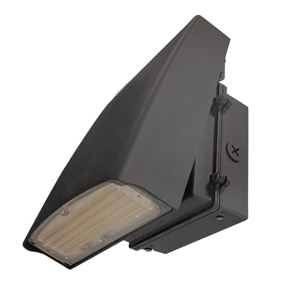 ASD Lighting LED Adjustable cutoff Wallpack with Photocell, 120-277V, 3750/4058/3772 Black Finish